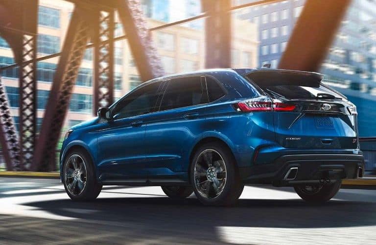 Blue Ford Edge