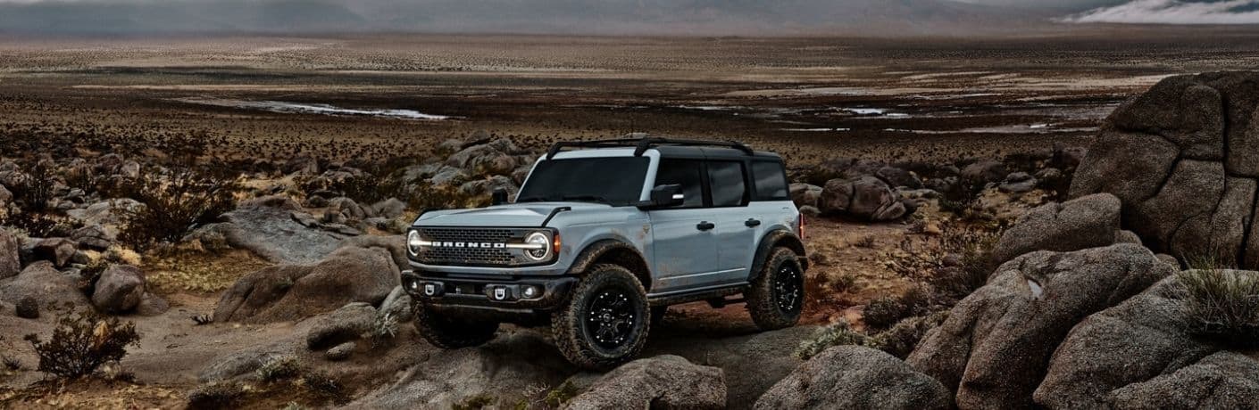 White Ford Bronco