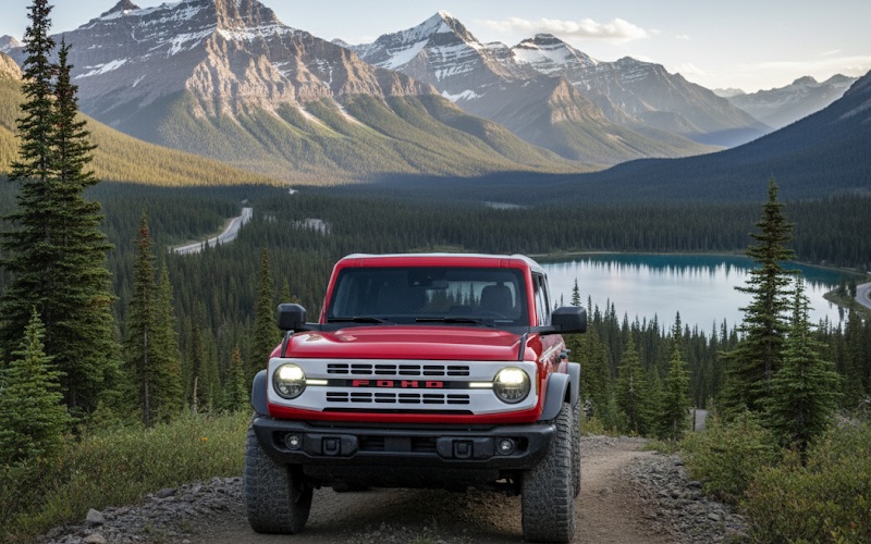 2025 Red Ford Bronco Heritage Edition